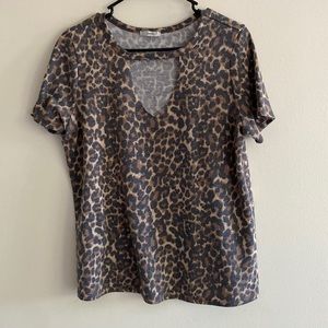 Jodifl leopard key hole top